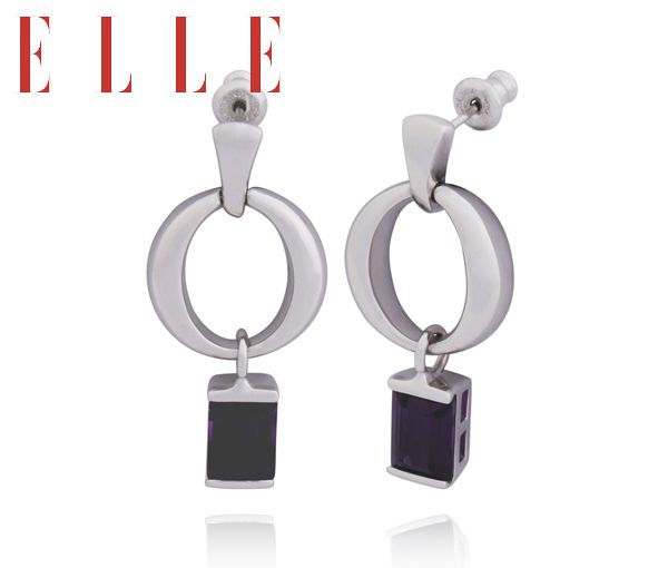 BOUCLES PEND. ARG. ZC. VIOLET